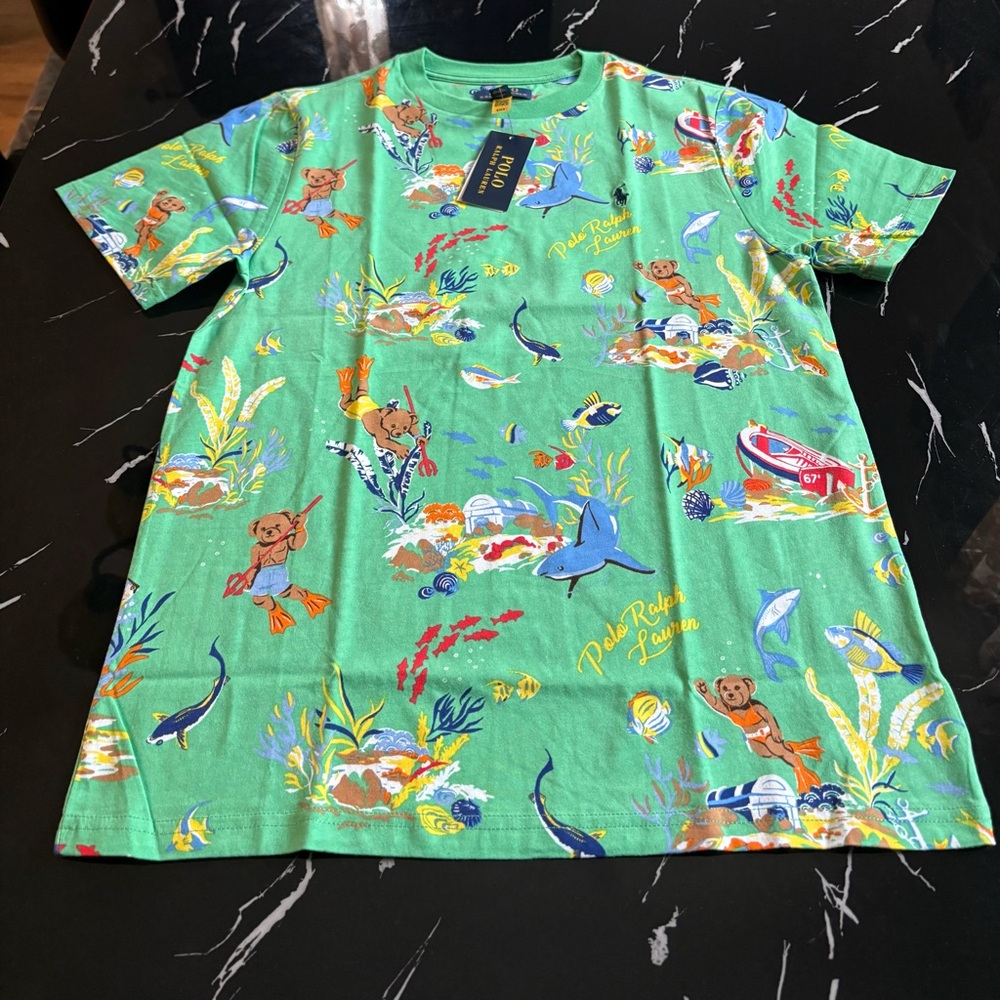 Polo by Ralph Lauren Green Graphic T-Shirt